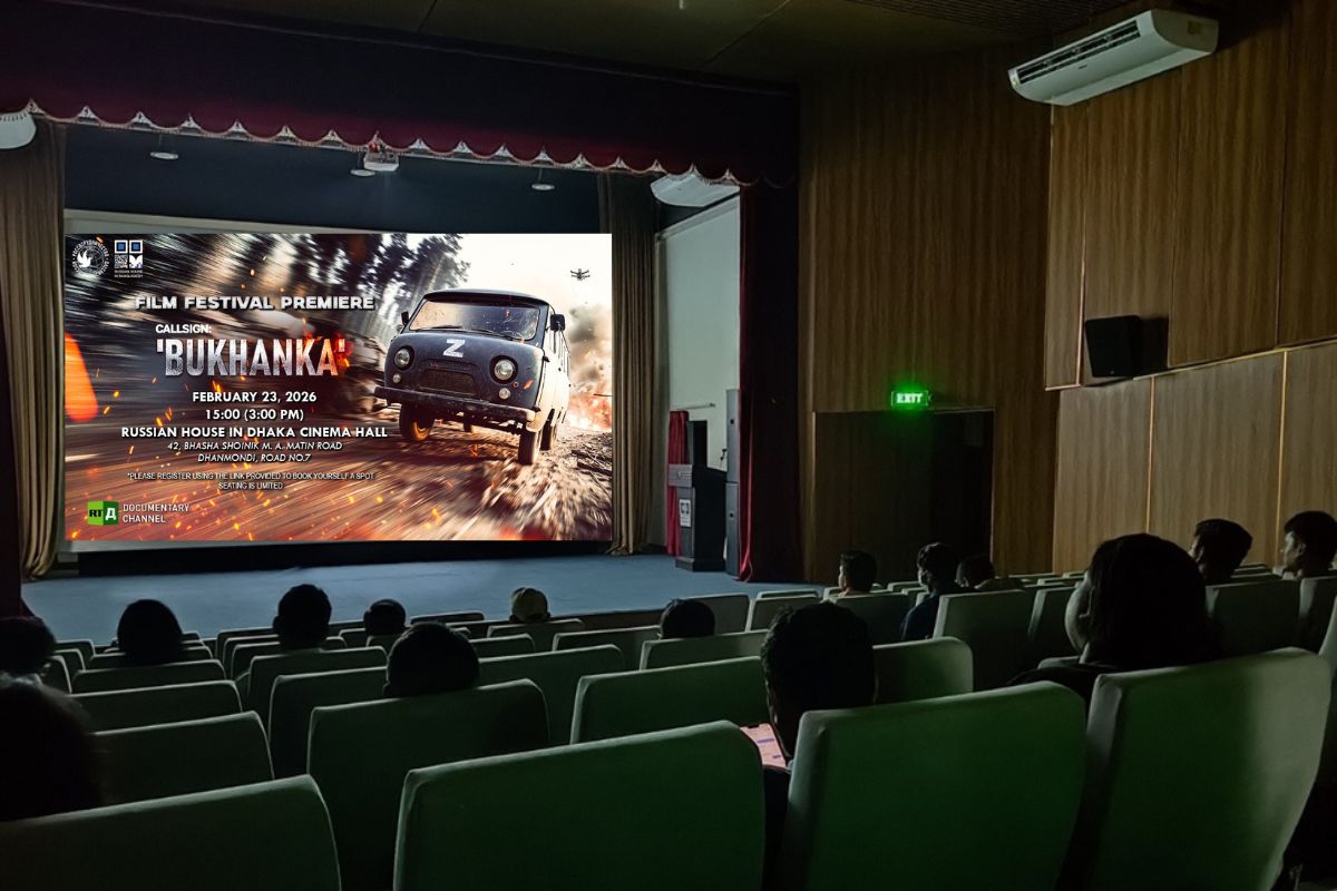 ‘Call Sign Bukhanka’ Draws Engaged Crowd at Russian House Dhaka Screening